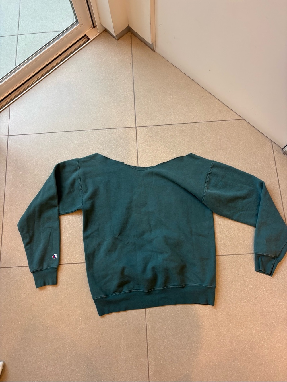Champion Forest Green Women's Crewneck Sweatshirt